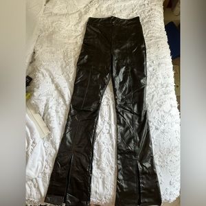 Wild fable high waisted black leather pant